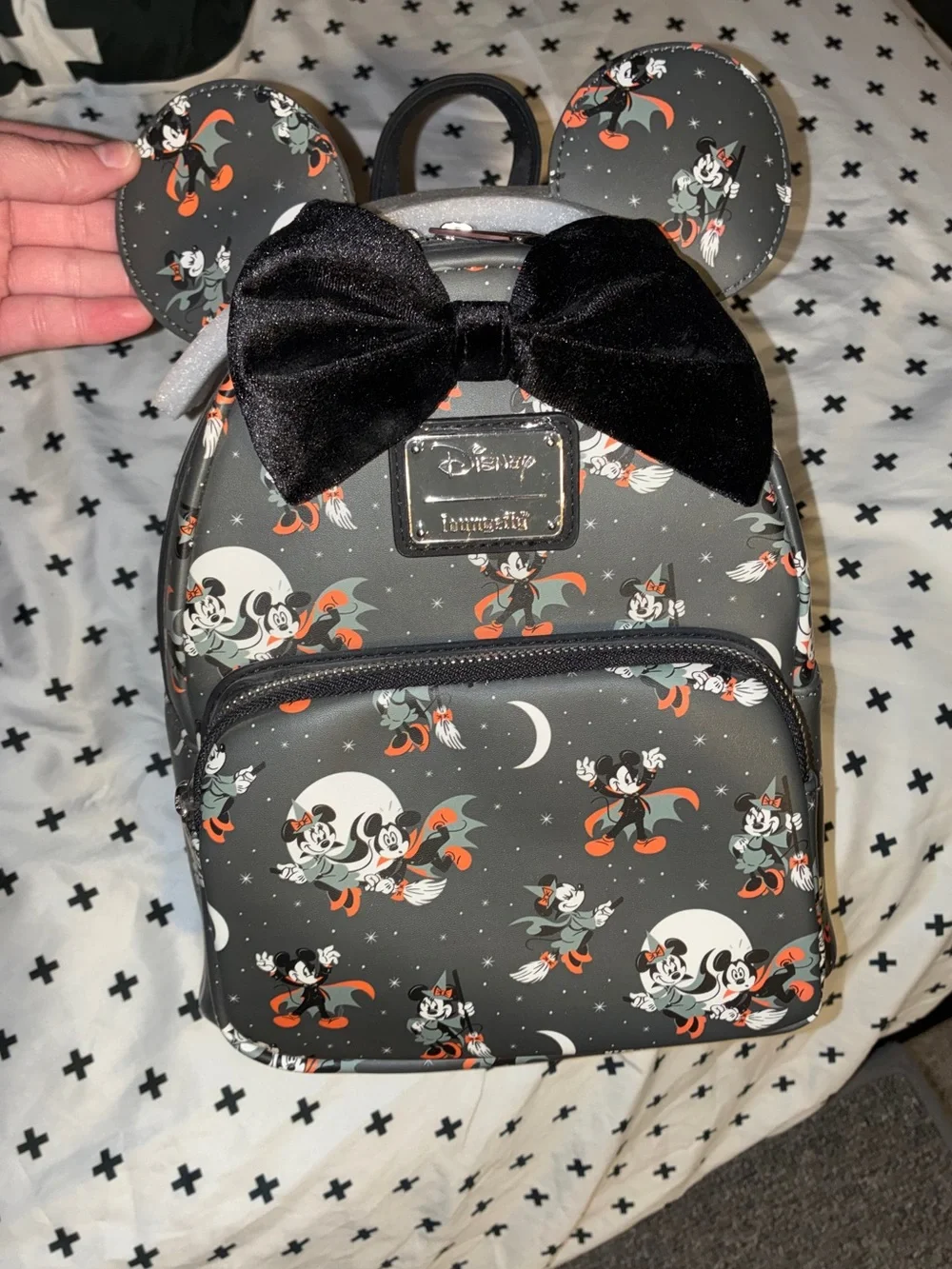 Disney Halloween Mickey and Minnie Mouse Loungefly backpack